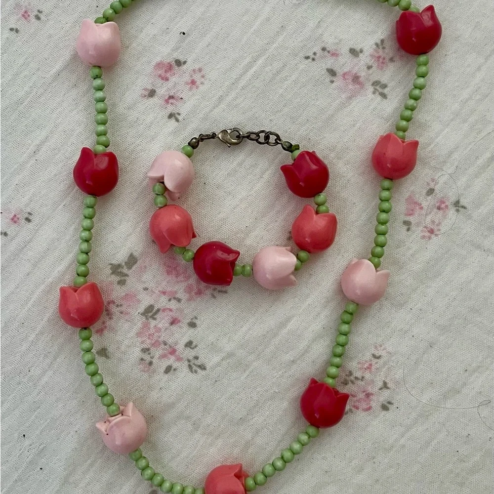 Vintage Gymboree 4 pc outfit dress purse necklace and bracelet - Picture 9 of 10